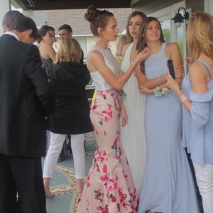 Two piece prom dress